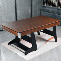 Table de billard pliable en MDF pour adultes et enfants, 183x100CM, pour billard/snooker/tennis de table/conférence