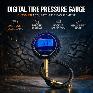 MAISOON 250PSI Digital With LCD Display Heavy Duty Air Chuck for <b>Car</b> Truck Motorcycle DG01CHLT, MS-DGG01 Digital Tire - Product Image 5