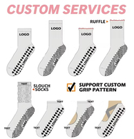 Chaussettes de Pilates personnalisées en gros pour femmes, antidérapantes, en coton, avec logo, emballage, marque privée, haute qualité