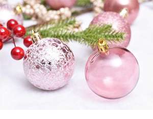 2023 Venta caliente decoración de Navidad 6cm/16PC BOLA DE Navidad bolsa de regalo bola de plástico colgante de árbol de Navidad - Product Image 5