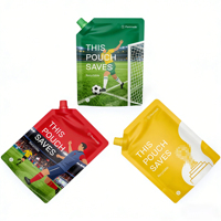 Sachets Doypack à bec verseur imprimés sur mesure pour gelée de fruits, jus de fruits, boissons – Sacs anti-humidité et anti-corrosion en plastique avec bec verseur