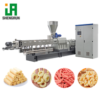 150kg/uur Puffed Snacks machine, hoogwaardige maïs puff snack extruder machine