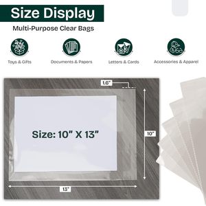 ถุง OPP ใส ขนาด 10x13 นิ้ว ปิดผนึกเองได้ สำหรับจัดเก็บและเดินทาง - Product Image 3