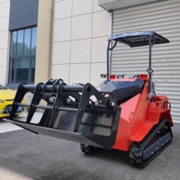 Mini-kniklader met 17,5 kW dieselmotor, compacte rupsbanden, 400 kg laadvermogen en 2 jaar garantie.