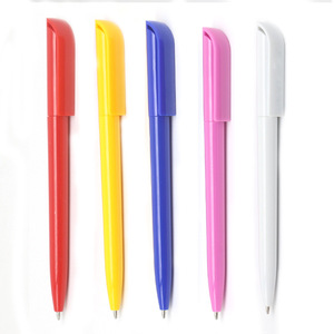 Bolígrafo de promoción de color sólido para uso en hoteles, bolígrafo giratorio de plástico, logotipo personalizado, publicidad de empresa - Product Image 1
