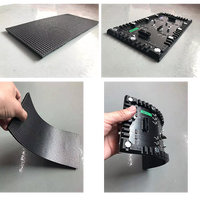 Module LED flexible d'intérieur P2.5, panneau d'affichage LED à pas fin, écran vidéo incurvé pour installation créative