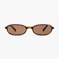LBAshades 2511 Vente Flash Lunettes de Soleil Polarisées Ovales Tendance avec Logo Personnalisé UV400 Rétro en Acétate Premium pour Femmes et Hommes