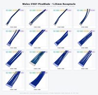 Kabel Adaptor Konektor Molex 51047-0400 4 Pin UL11028 26AWG 600V Tembaga Berlapis Timah, Isolasi MPPE, Panjang 300mm, Kustom OEM