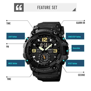 Reloj Digital SKMEI 1637 para Hombre, Camuflaje, Resistente al Agua, Reloj de Pulsera Deportivo a Prueba de Golpes, Reloj de Cuarzo, Montre Homme - Product Image 5
