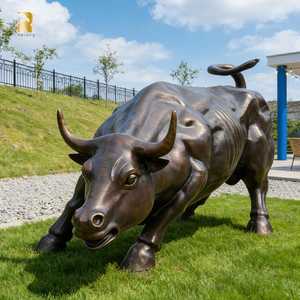Statua Decorativa da Esterno del Toro di Wall Street in Bronzo di Grandi Dimensioni RELONG, Personalizzabile e Disponibile per la Vendita - Product Image 1
