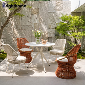 Ensemble de <span class=keywords><strong>table</strong></span> et de chaises de jardin en aluminium moderne pour balcon, terrasse extérieure, restaurant - Product Image 1