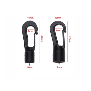 Di plastica Bungee Shock Tie Estremità Del Cavo Corda Fibbie di Sicurezza di Chiusura del Kayak Da Pesca Canoa Clothesline Ganci POM del Gancio A Schiocco Clip - Product Image 5