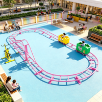 Manège de montagnes russes non motorisé, équipement de terrain de jeux extérieur pour parcs à thème et divertissements commerciaux