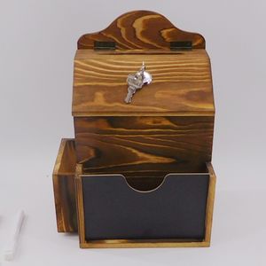 Urna de Madera de <span class=keywords><strong>Pino</strong></span> Personalizada al por Mayor, Estilo Religioso, con Sugerencias de Donación, para Manualidades en Madera, Cajas de Madera y Letreros de Pared - Product Image 1