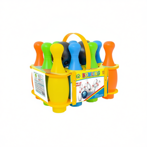 Ensemble de bowling à 10 pignons de 24 cm, pignons colorés avec boule pour enfants - Product Image 2