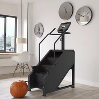 Grand équipement de fitness commercial Machine d'escalier à vitesse réglable Machine d'aérobic de gymnastique d'alpinisme Construction en métal