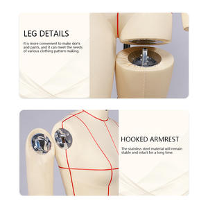 Vestido de fibra de vidrio femenino de tamaño profesional de EE. UU., maniquí, líneas de cuadrícula de cuerpo completo, sastrería, patrón de costura, diseño de moda - Product Image 5