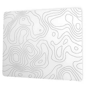 Tapis de souris de jeu en verre XVX, professionnel, grand, 410 mm * 310 mm, style artistique, blanc, surface dure <span class=keywords><strong>topographique</strong></span>, précision améliorée, tapis de bureau - Product Image 1
