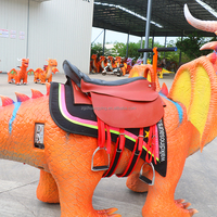 Chuangying Nouveau Dinosaure Animatronique en Forme de Dragon à Enfourcher pour Enfants, Dinosaures à Pieds pour Centres Commerciaux