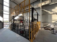 Ascenseur de chargement hydraulique certifié CE EN81-41 AS1735 pour entrepôt avec installation RAL personnalisée