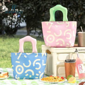 Hanfizi प्यारा मुद्रण भोजन थर्मल थैला एल्यूमीनियम पन्नी वाटरप्रूफ इन्सुलेट लंच बैग पफी - Product Image 2