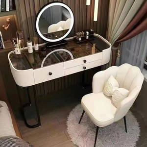 Table de maquillage moderne de luxe avec miroir et tiroirs, meuble de coiffeuse, vente en gros, directement de l'usine - Product Image 3