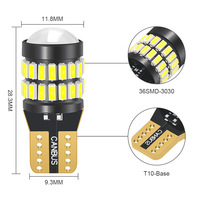 Ampoules T10 12V 24V pour voiture camion W5W 36SMD 3014 3030 LED sans erreur T10 T15 Ampoule LED à coin latéral Canbus Feu de frein Lumière intérieure