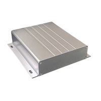 Caja de Control montada en la pared con brida de una pieza de aleación de aluminio extruido CNC, carcasa electrónica, carcasa de batería anodizada, carcasa de PCB