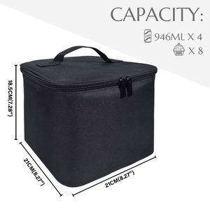 Bolsa de Transporte Reutilizable para Viajes al Aire Libre, Portavasos Aislado con Material de Poliéster para Transportar Bebidas - Product Image 4