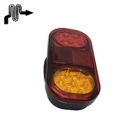 Feu arrière ovale universel à LED 12V 24V 21 LED, feu de position latéral, feu arrière rond étanche pour remorques, camions, bus