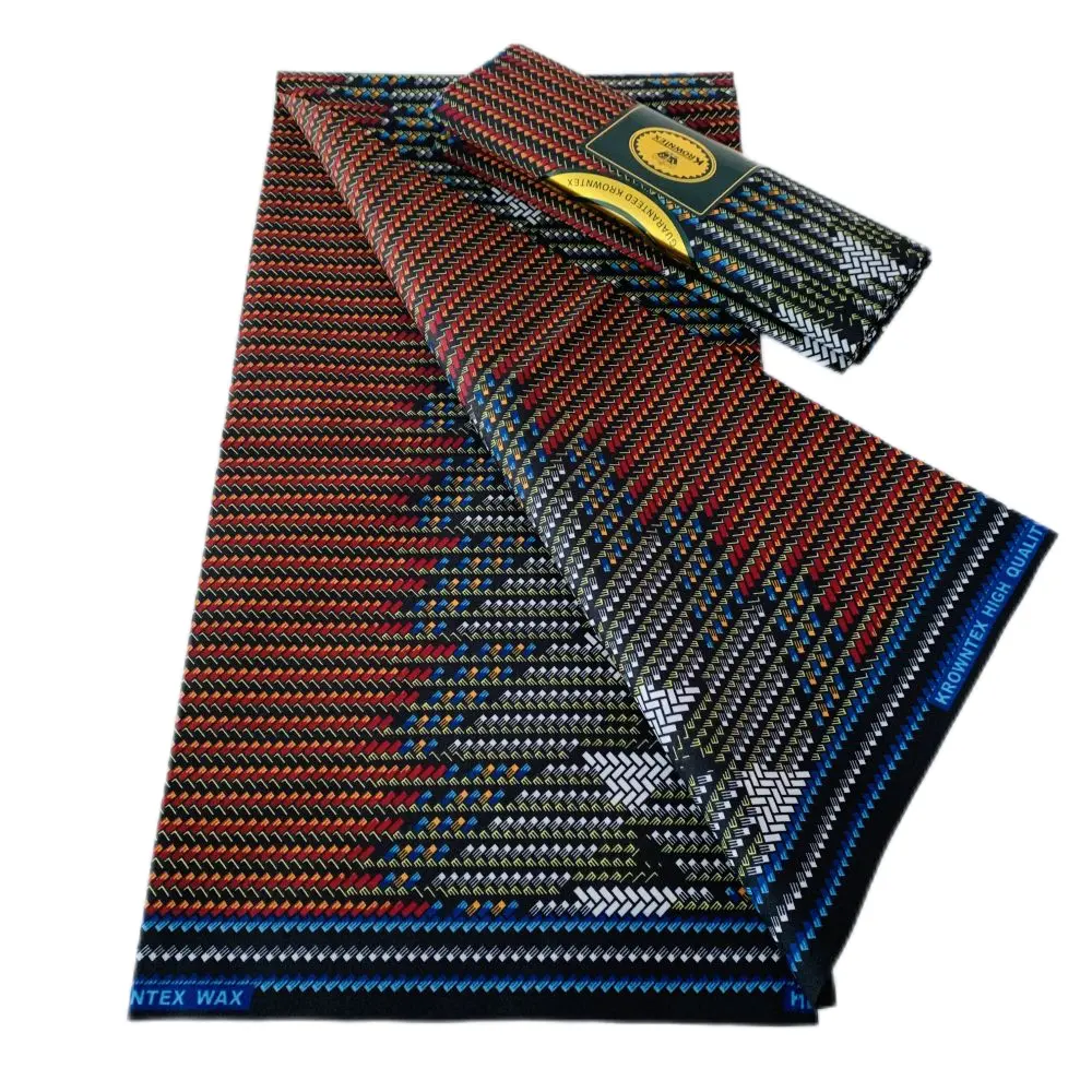 Cera de tejidos de alta calidad 100% Material textil de poliéster Telas africanas 100GSM