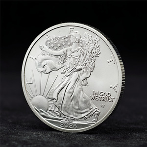Offre Spéciale : Pièce Commémorative en Métal Plaqué Or, Motif Aigle Statue de la Liberté, Pièce de Défi, Souvenir pour Collection et Cadeau, Vente en Gros - Product Image 3