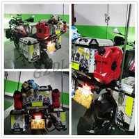 Tanque de combustible de plástico para coche y motocicleta, tanque de gasolina y diésel de 3 litros, jhercan con color rojo, negro, verde del ejército