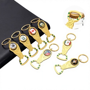 2026 EE. UU.-Canadá-México para Abrebotellas de Aleación de Zinc, Llavero Trofeo, Regalo Pequeño para Aficionados y Pubs, Nuevo Estilo - Product Image 1