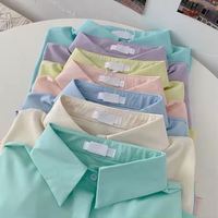 Nouvelle collection de vêtements pour femmes, édition coréenne, haut ample et polyvalent, style rétro, chemise pour femmes, chemise grande taille pour l'hiver, printemps/été