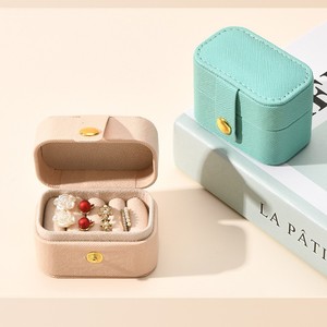 Portable Travel Girl Jewelry <b>Storage</b> Box Necklace <b>Ring</b> Earrings Multi layer Precious Gemstone Box Velvet Travel Jewelry Box - Product Image 2