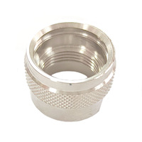 Écrou moleté usiné CNC, écrou de blocage moleté haute précision en laiton/acier inoxydable, fixation tournée CNC pour équipement industriel