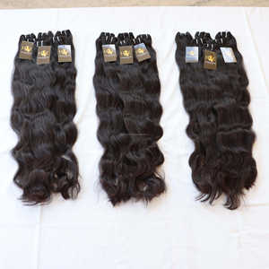 Vison indien, cheveux vierges, vente en gros, cuticules alignées, paquets de tissage de cheveux, non traités, 100 cheveux humains bruts, paquets de cheveux péruviens - Product Image 2