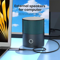 Adaptateur audio USB avec prise jack pour carte son externe de 0,65 pieds, convertisseur stéréo auxiliaire 3,5 mm, casque, ordinateur portable, ordinateurs de bureau Linux