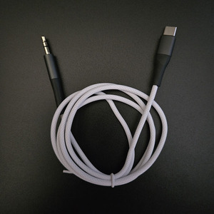 Cables de Audio USB C a DC 3.5 Trenzados Multicolor Macaron <span class=keywords><strong>para</strong></span> Conexiones de Altavoces de Coche, Estéreos y Subwoofers - Product Image 1