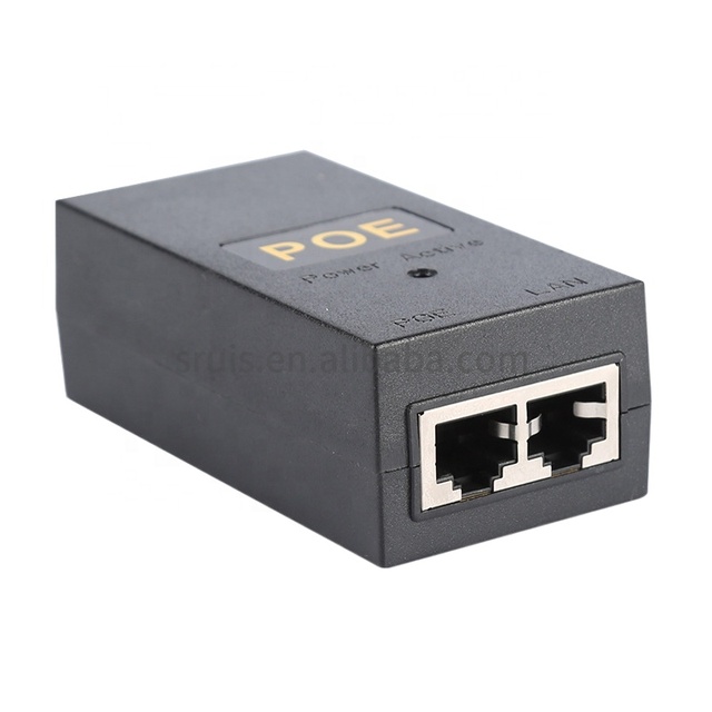 48V Injector 0.5A Adapter Passive Power Supply 0.5A 24W 12V 24V Converter Switch Poe Gigabit