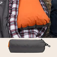 SUREWALHOME Oreiller de camping sportif, oreiller de voyage portable pour le backpacking avec taie d'oreiller lavable