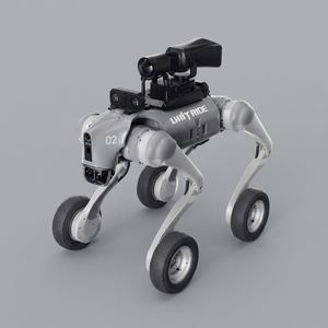 Robot chien quadrupède à roues Unitree Go2 W Ent Plus U2 AI 100% original et authentique pour la patrouille, la surveillance et la recherche - Product Image 1