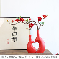 Vase en céramique moderne et contemporain pour la décoration de bureau, accessoires de mariage écologiques, options de personnalisation pour la décoration intérieure