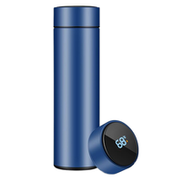 Flacon thermique numérique isolé sous vide en acier inoxydable de couleur personnalisée Bouteilles à eau à DEL intelligentes avec affichage de la température
