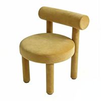 Fauteuil d'appoint contemporain élégant avec tissu en velours doux pour salon