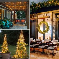 Guirlande lumineuse féerique de Noël à piles/USB de 1m/2m/5m/10m pour la décoration festive de la maison, guirlande lumineuse en fil de cuivre