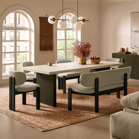 Banc en tissu bouclé pour salle à manger et hôtel, mobilier d'intérieur, offre spéciale