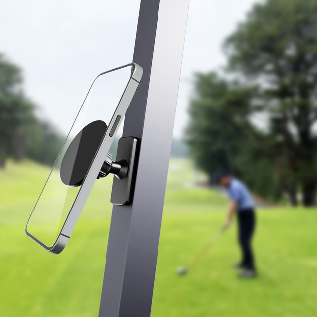 Aluminum Magnetic Mobile Phone Holder Magsafe Cell Phone Bracket for Golf Car Outdoor Use 360 Degree Rotation Accessories