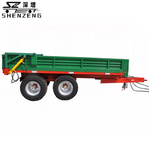 Erschwing liche 4-Rad 3-10 Tonnen Landwirtschaft Farm <span class=keywords><strong>Trailer</strong></span> zum Verkauf 2 Rad Hydraulik Traktor Anhänger Schlepptau hinter Traktoren Niedriger Preis - Product Image 1
